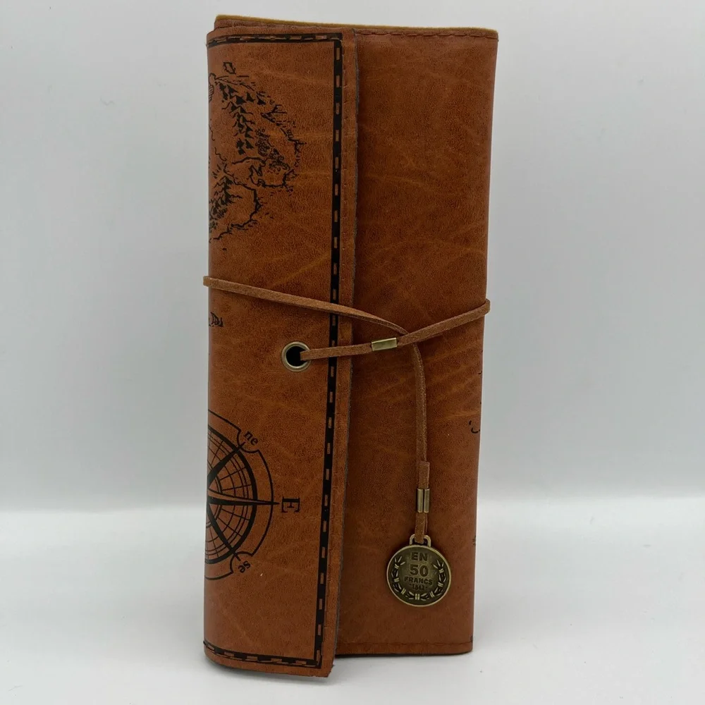 NWT-Leather pencil foldable pouch
